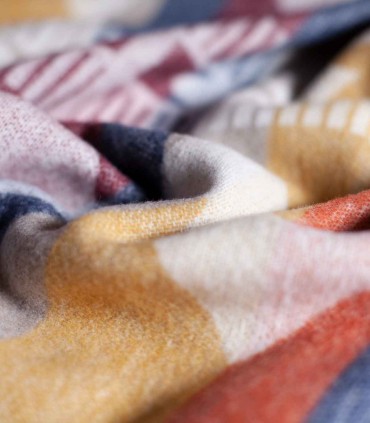 Soft Blanket Inca Yellow texture detail