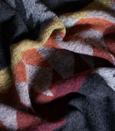 Decorative blanket Colibri Anthracite texture detall