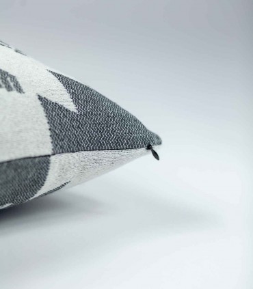 Sofa cushion cover Colibri Anthracite zip detail