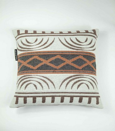 Funny and original cushion Masai Cioccolato back side