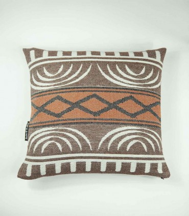 Funny and original cushion Masai Cioccolato front side