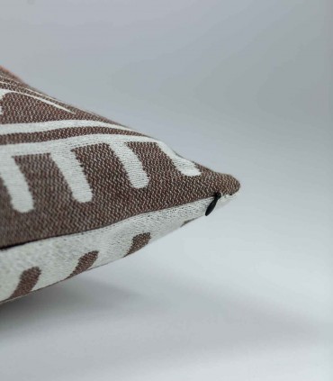 Funny and original cushion Masai Cioccolato zip detail