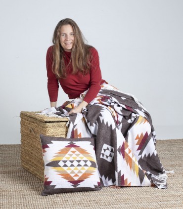 Thick blanket Cusco Walnut by model