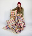Pack Inca Yellow Blanket + Cushions (Free Cushion Fillings)