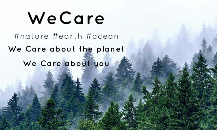 Image with text WECARE commitment
