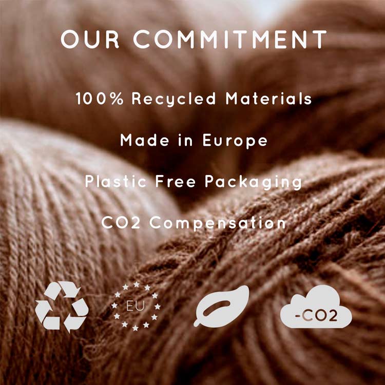 Image with text about the commitment to sustainability